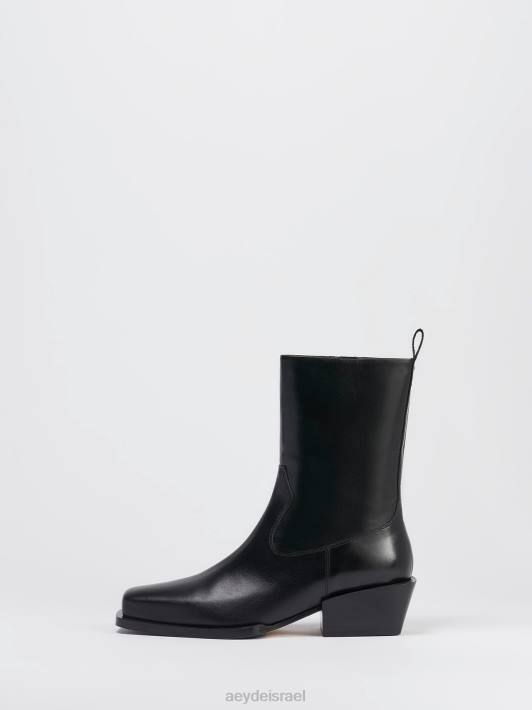 Aeyde שטר כסף TN4J29 הַנעָלָה עגל שחור