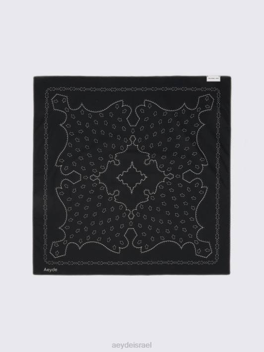 Aeyde דקוטה TN4J298 אבזר כותנה שחורה