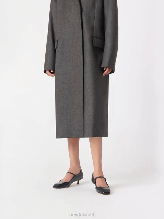 Aeyde ines TN4J156 הַנעָלָה נאפה שחורה